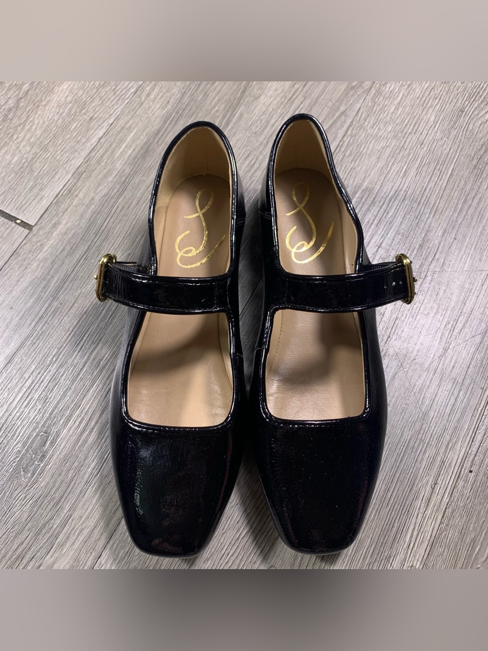 Sam Edelman Michaela Black Patent Leather Mary Janes size 5